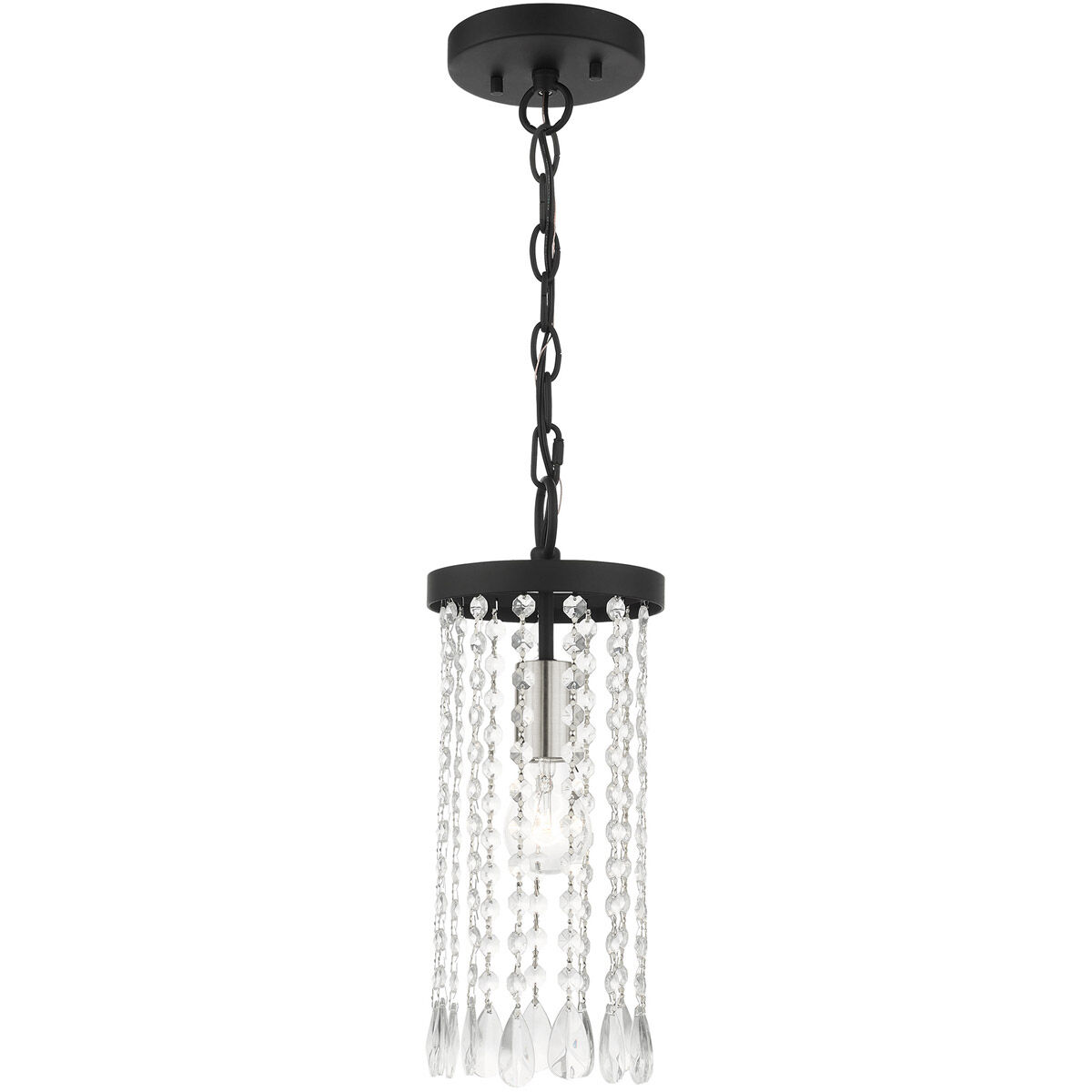 Elizabeth 1 Light 6 inch Black Mini Pendant Ceiling Light