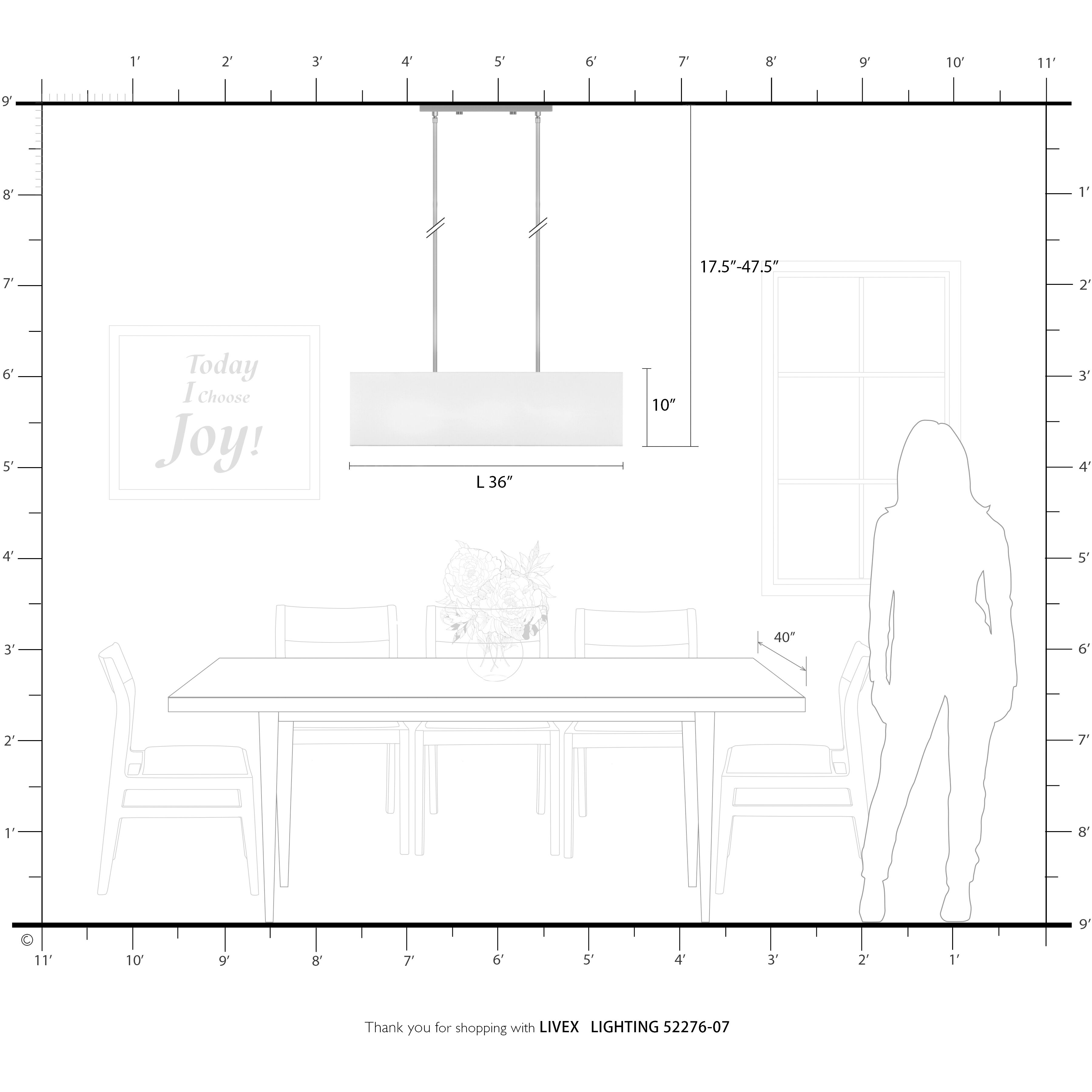 Summit 4 Light 36 inch Bronze Linear Chandelier Ceiling Light, Large