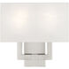 Hollborn 2 Light 13 inch Brushed Nickel ADA Wall Sconce Wall Light