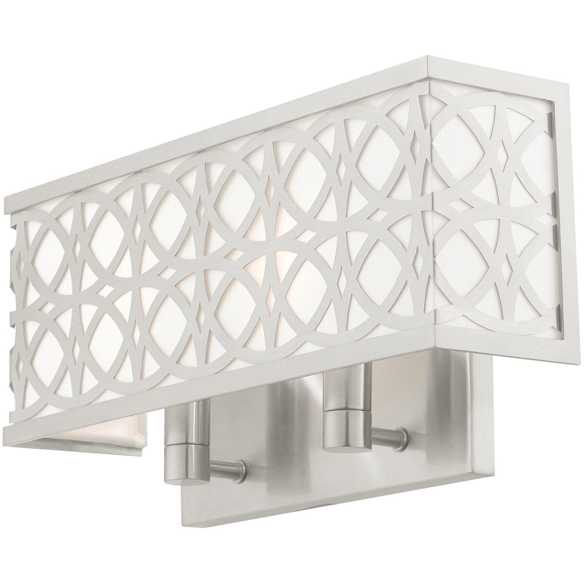 Calinda 2 Light 15 inch Brushed Nickel ADA ADA Double Sconce Wall Light