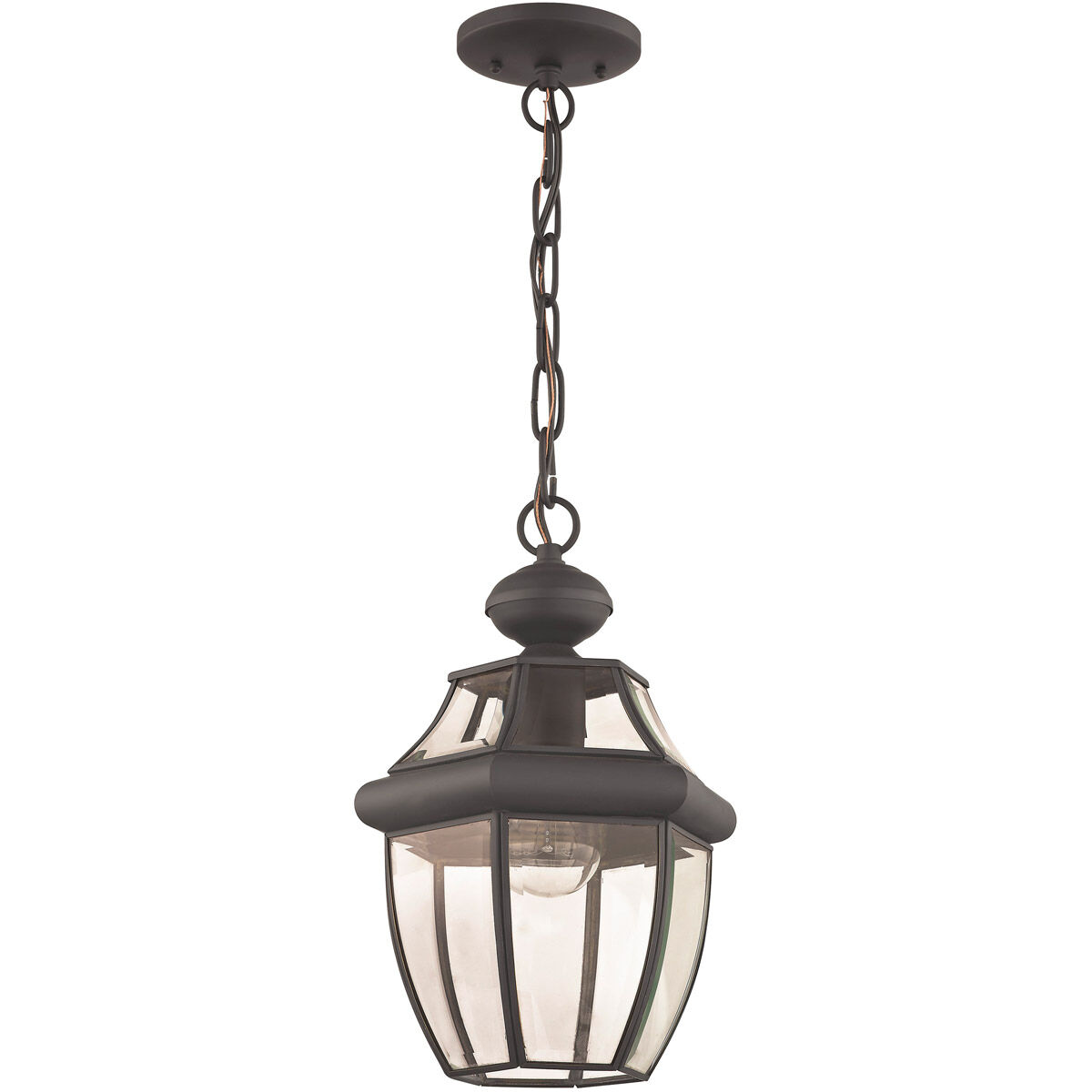 Monterey 1 Light 8.5 inch Bronze Outdoor Pendant Lantern