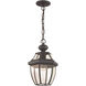 Monterey 1 Light 9 inch Bronze Outdoor Pendant Lantern 