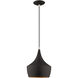 Allison 1 Light 10 inch Black Mini Pendant Ceiling Light
