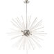 Utopia 8 Light 34 inch Polished Chrome Pendant Chandelier Ceiling Light
