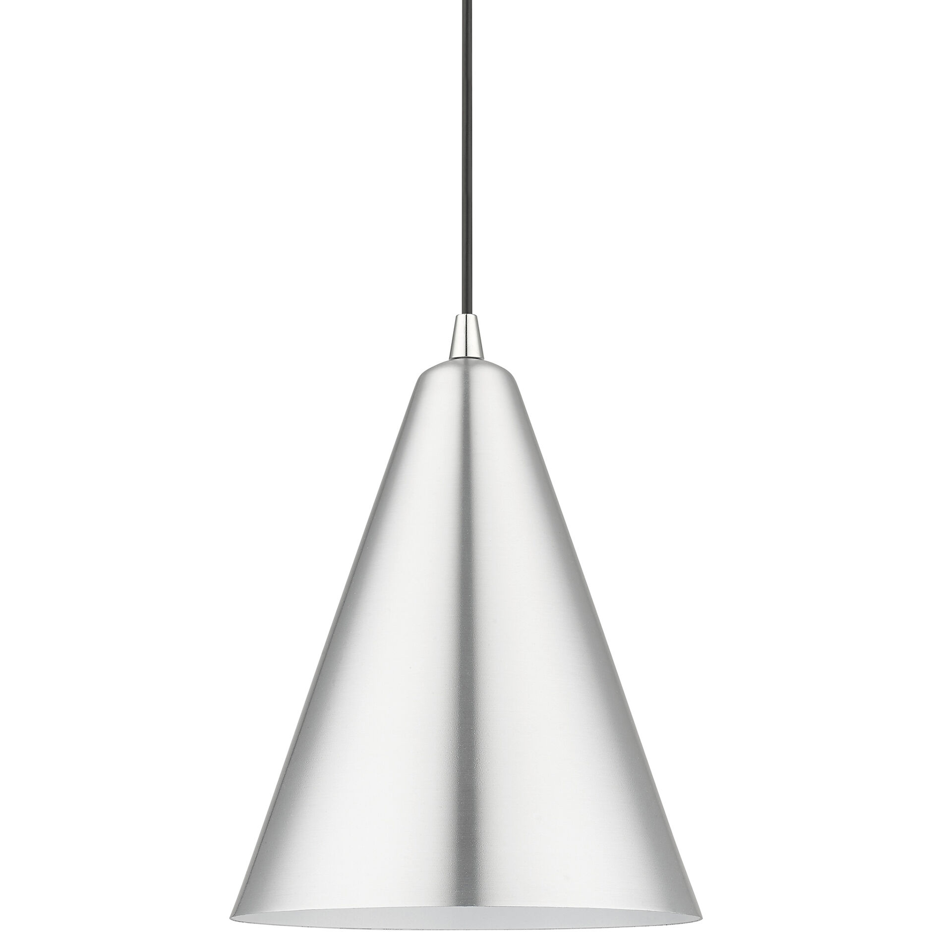 Dulce 1 Light 10 inch Brushed Aluminum with Polished Chrome Accents Pendant Ceiling Light