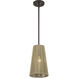Florell 1 Light 8 inch English Bronze Pendant Ceiling Light