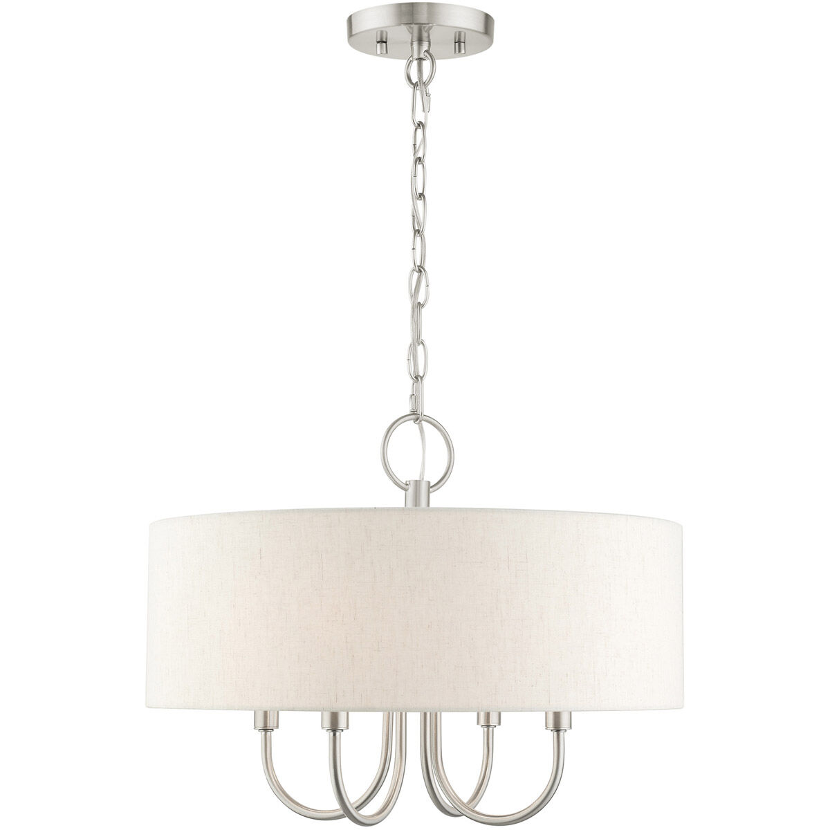 Blossom 4 Light 18 inch Brushed Nickel Pendant Chandelier Ceiling Light