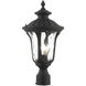 Oxford 1 Light 19 inch Textured Black Outdoor Post Top Lantern