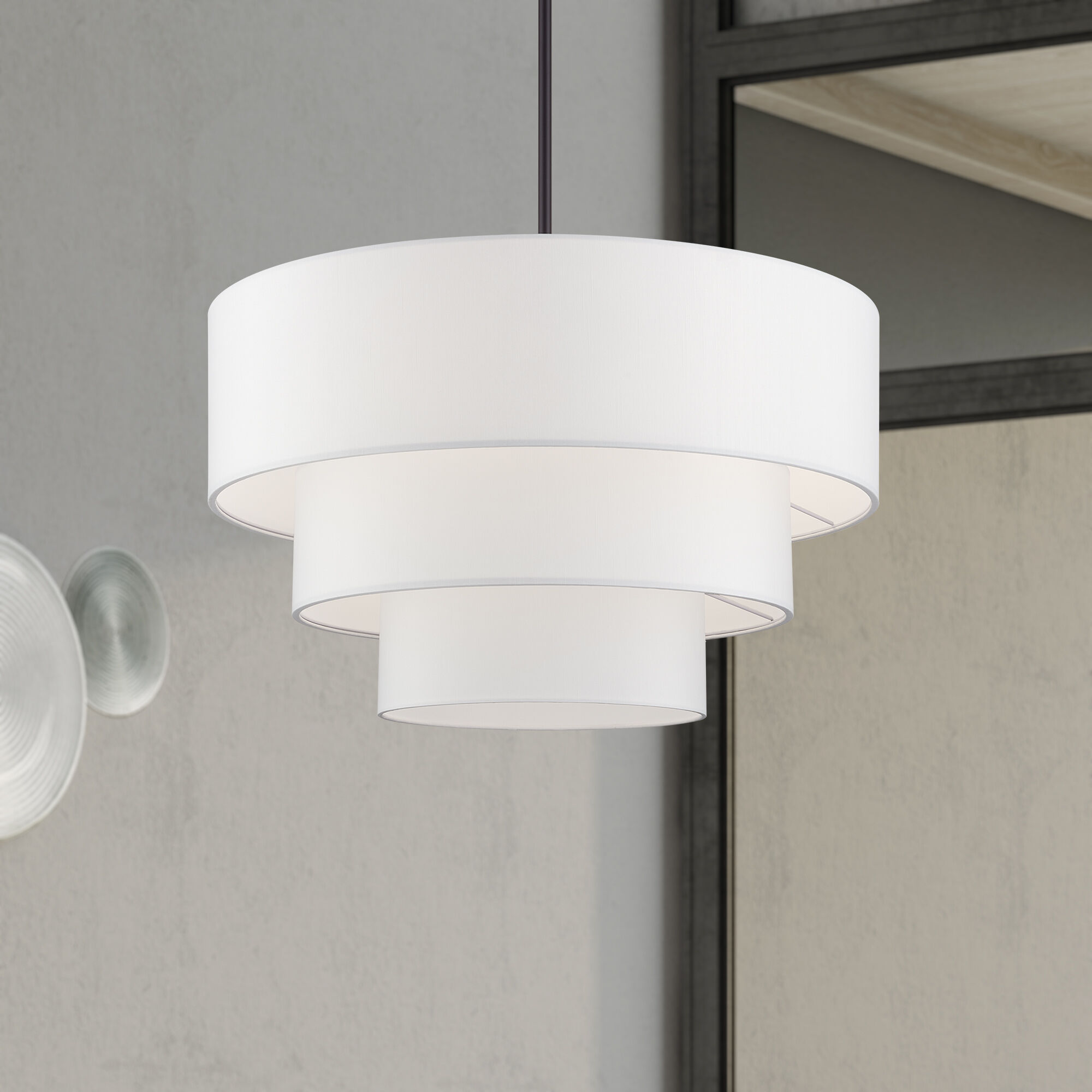 Manorwood 5 Light 28 inch Bronze Pendant Chandelier Ceiling Light