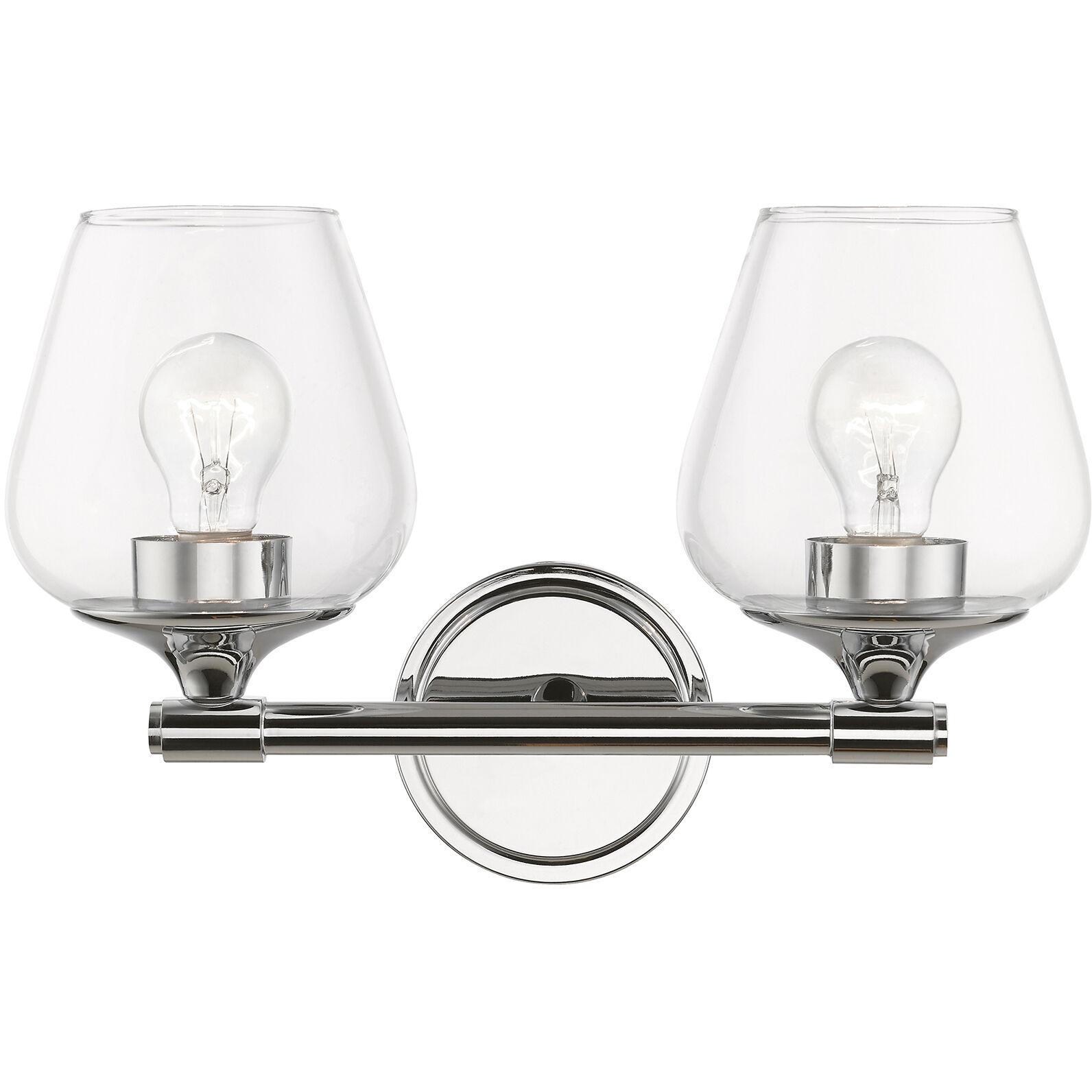Willow 2 Light 15 inch Polished Chrome Vanity Sconce Wall Light