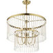 Elizabeth 5 Light 24 inch Antique Brass Pendant Chandelier Ceiling Light
