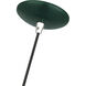 Piedmont 1 Light 10 inch Shiny Hunter Green with Polished Chrome Accents Pendant Ceiling Light