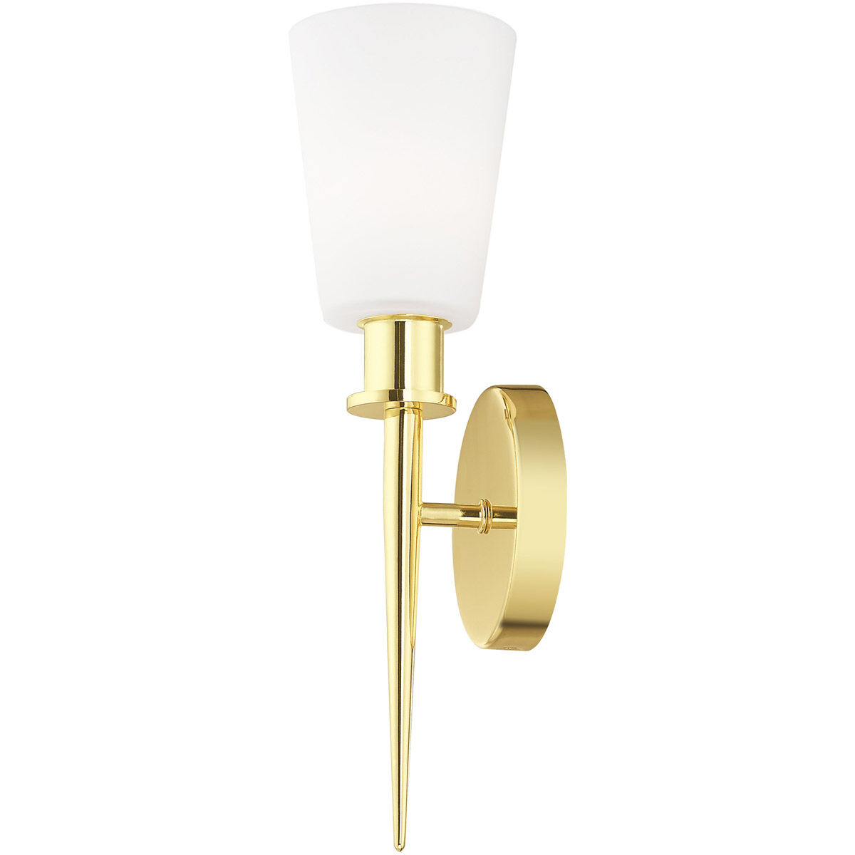 Witten 1 Light 4 inch Polished Brass ADA ADA Wall Sconce Wall Light