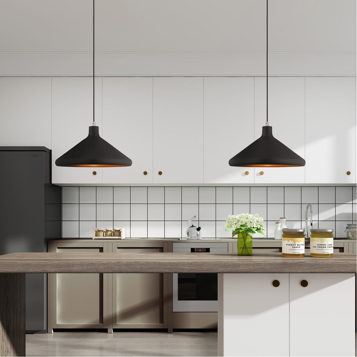 Allison 1 Light 15 inch Black Mini Pendant Ceiling Light