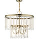 Elizabeth 5 Light 24 inch Antique Brass Pendant Chandelier Ceiling Light
