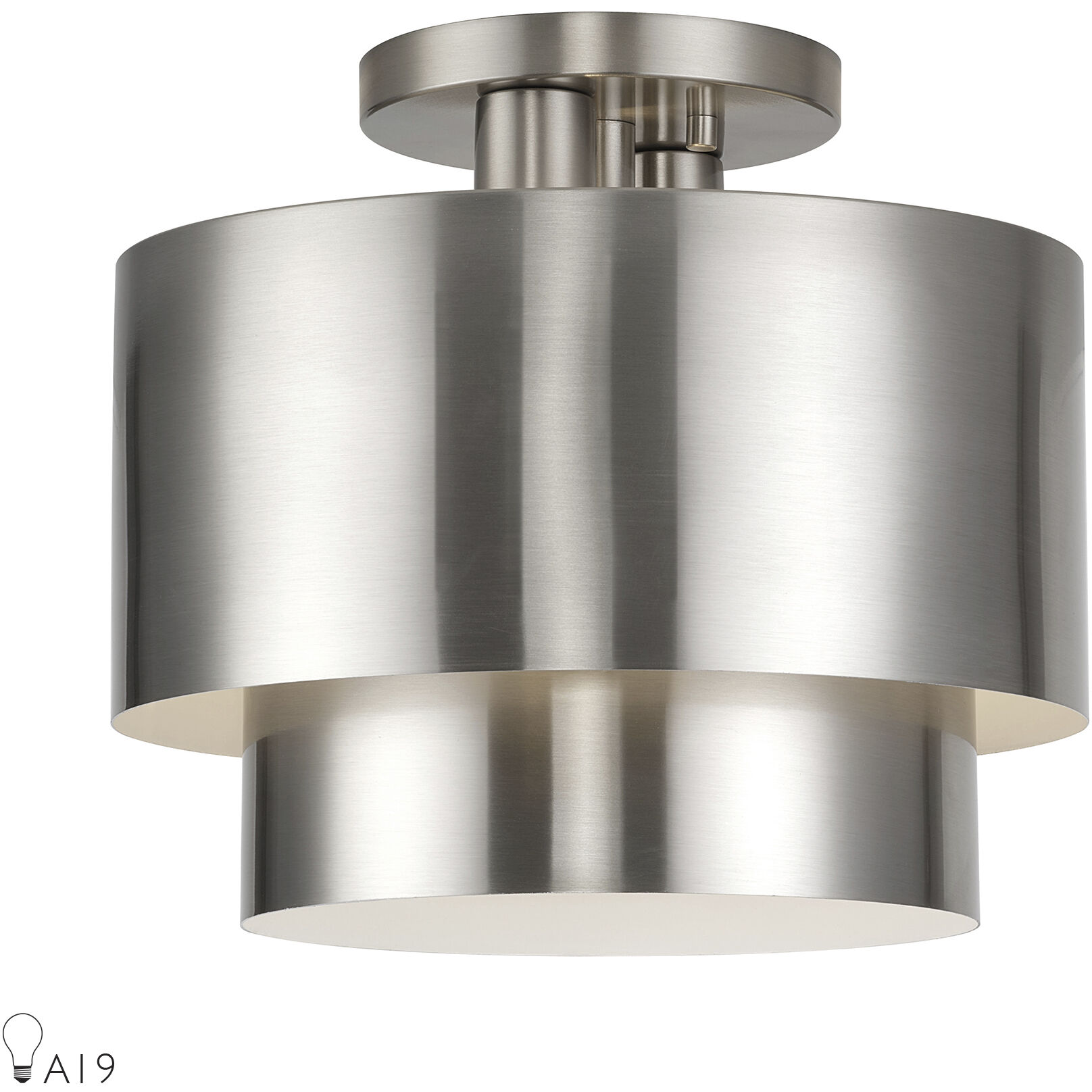 Zolana 2 Light 12.00 inch Semi-Flush Mount