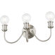 Lansdale 3 Light 19 inch Brushed Nickel Vanity Sconce Wall Light