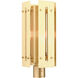 Utrecht 1 Light 20 inch Satin Brass Outdoor Post Top Lantern