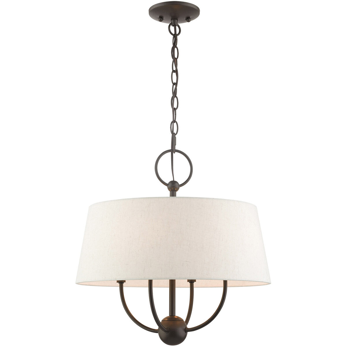 Cartwright 4 Light 18 inch English Bronze Pendant Chandelier Ceiling Light