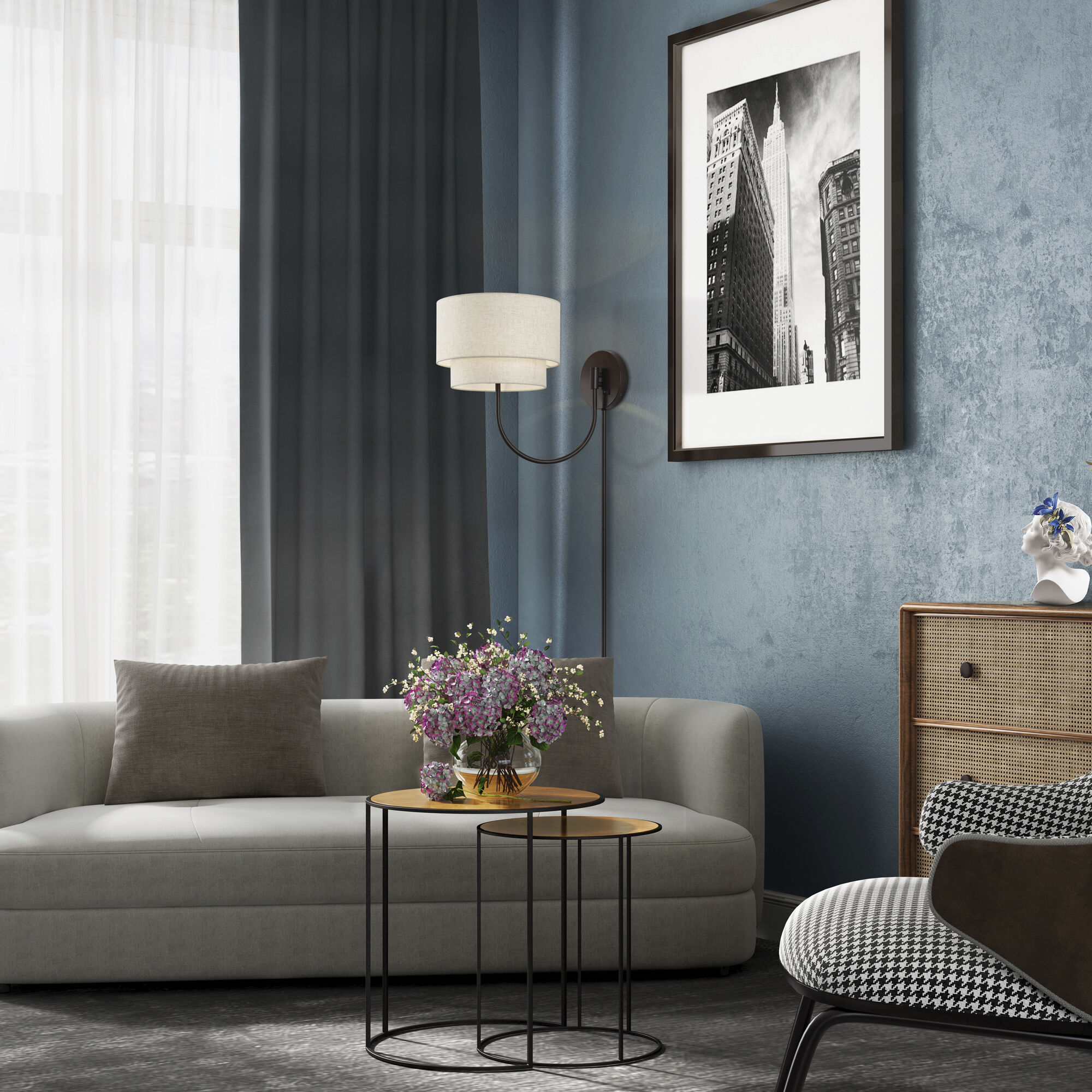 Manorwood 17.5 inch 60.00 watt English Bronze Swing Arm Wall Lamp Wall Light