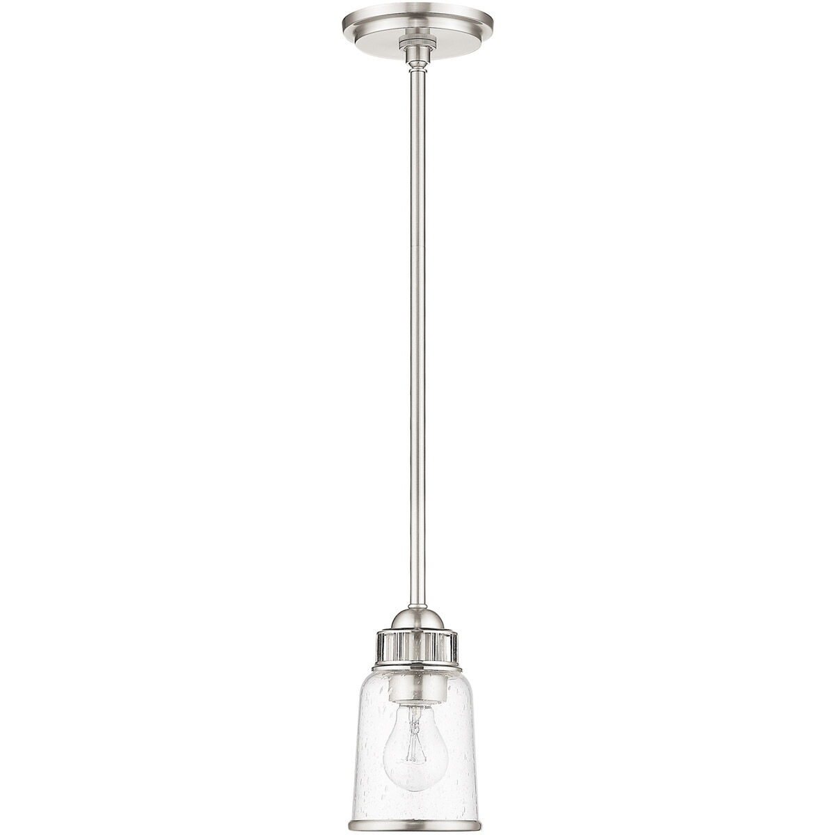 Lawrenceville 1 Light 5 inch Brushed Nickel Mini Pendant Ceiling Light