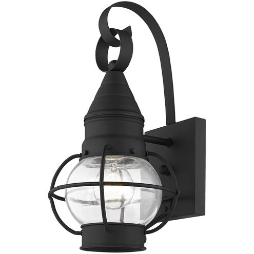 Newburyport 1 Light 14 inch Black Outdoor Wall Lantern