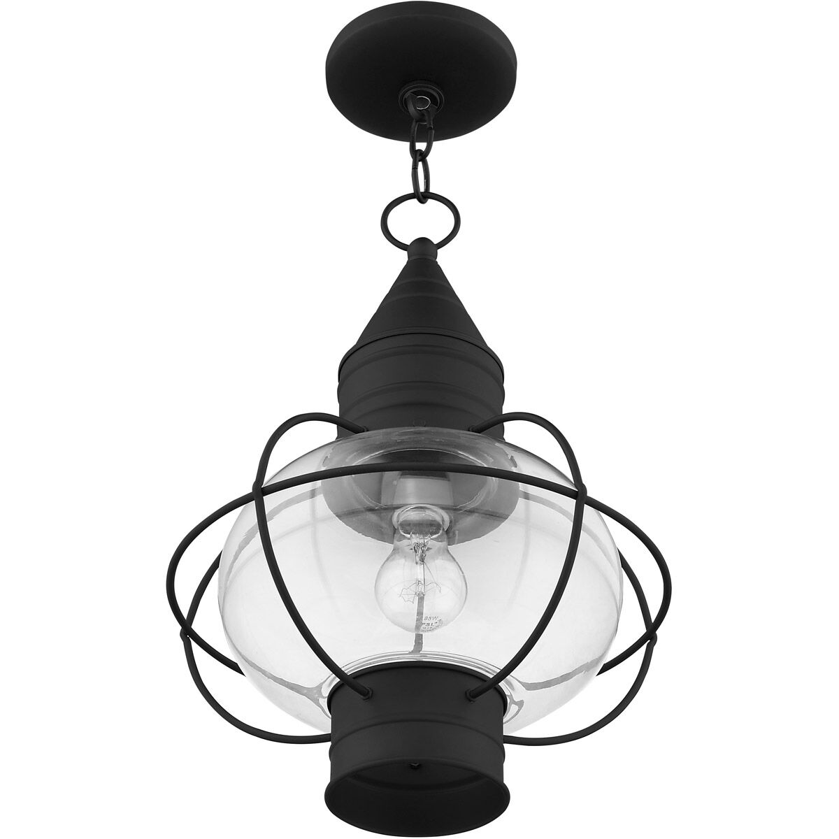 Newburyport 1 Light 20 inch Black Outdoor Post Top Lantern