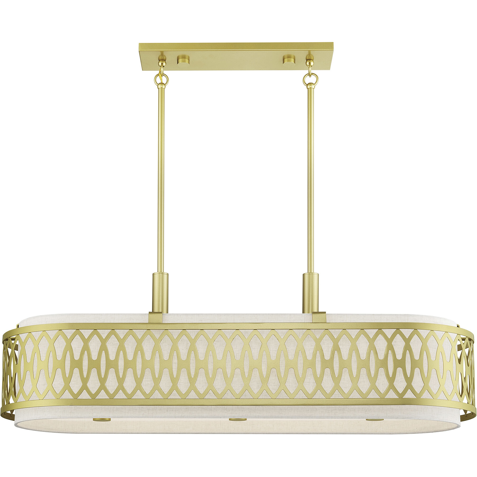 Vistaview 6 Light 42 inch Soft Gold Linear Chandelier Ceiling Light