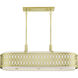 Vistaview 6 Light 42 inch Soft Gold Linear Chandelier Ceiling Light
