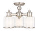 Middlebush 3 Light 16 inch Brushed Nickel Convertible Mini Chandelier/Ceiling Mount Ceiling Light