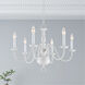 Williamsburgh 6 Light 24 inch White Chandelier Ceiling Light