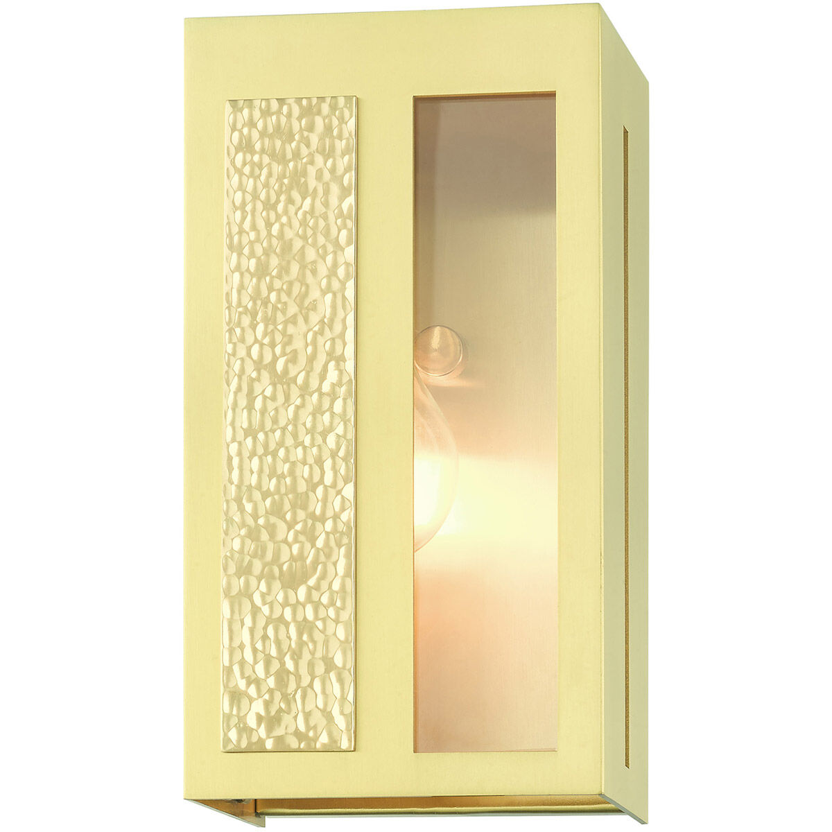 Lafayette 1 Light 9 inch Satin Brass Outdoor ADA Wall Lantern