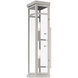 Hopewell 2 Light 22 inch Brushed Nickel Outdoor Wall Lantern