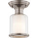 Middlebush 1 Light 6 inch Brushed Nickel Semi-Flush Mount Ceiling Light