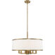 Park Ridge 7 Light 24 inch Antique Brass Pendant Chandelier Ceiling Light