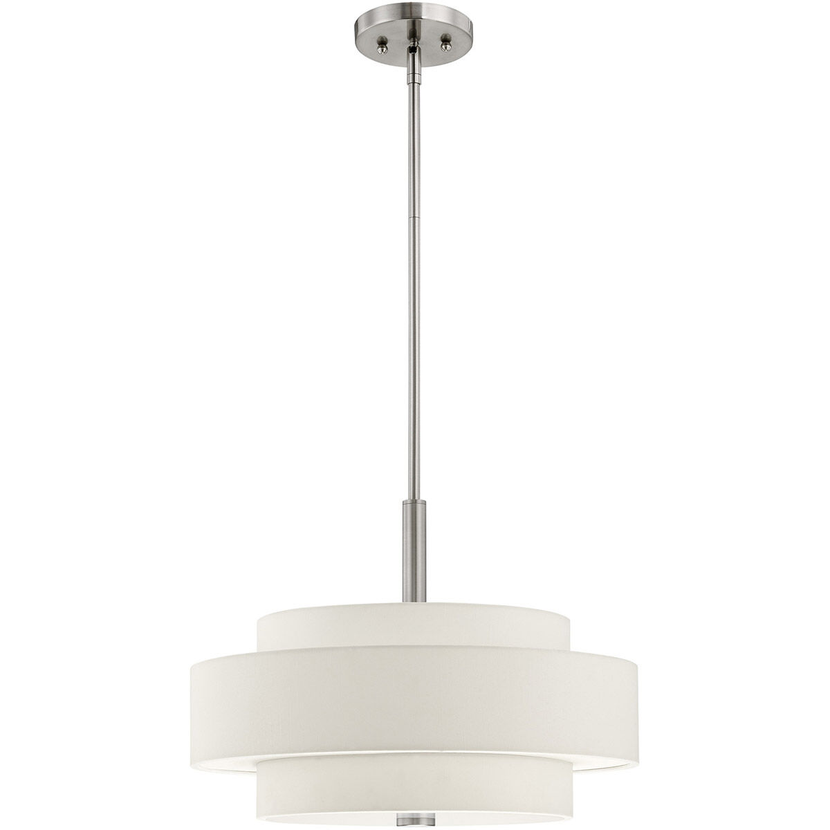 Meridian 4 Light 18 inch Brushed Nickel Pendant Ceiling Light