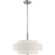 Meridian 4 Light 18 inch Brushed Nickel Pendant Ceiling Light