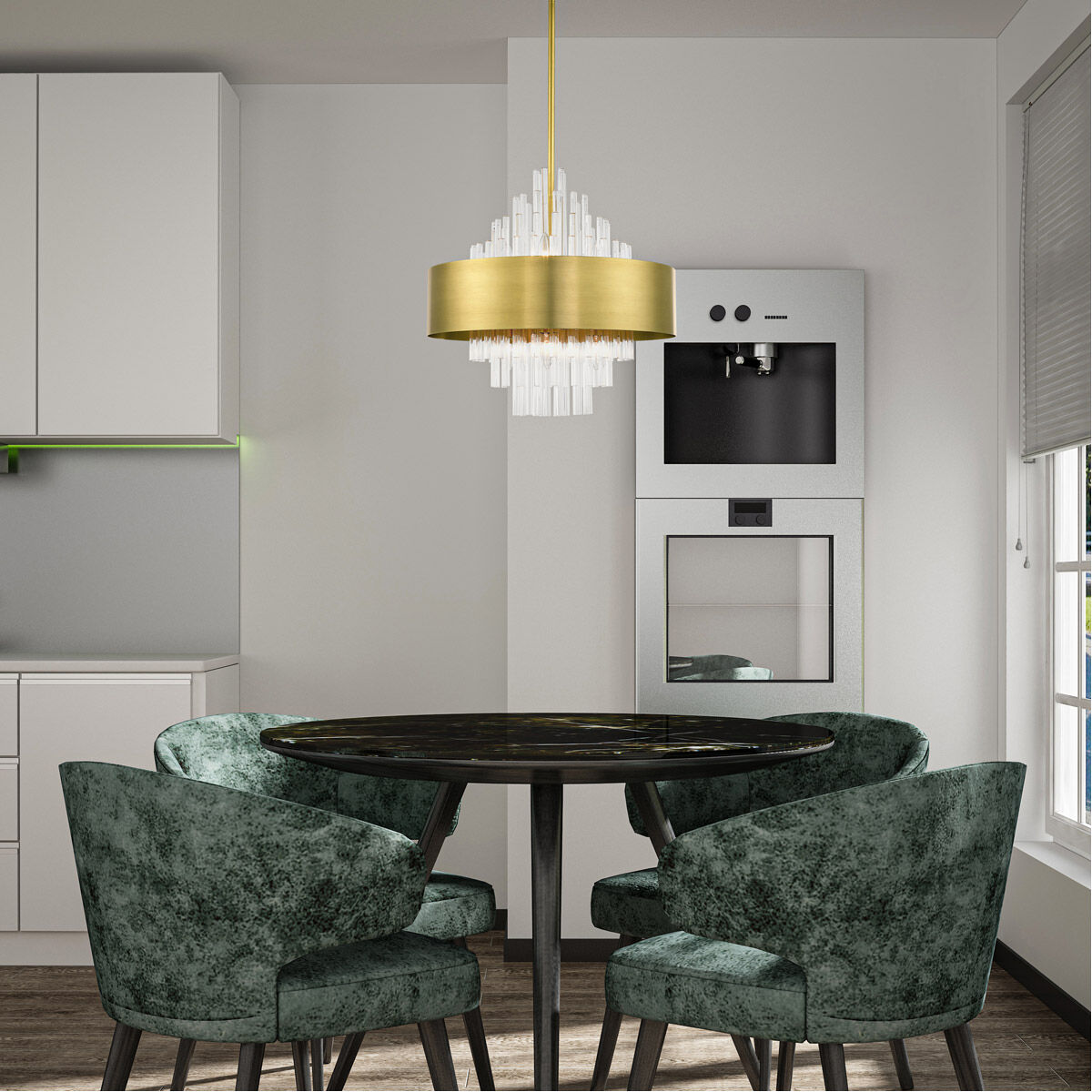 Orenburg 8 Light 21 inch Natural Brass Pendant Chandelier Ceiling Light