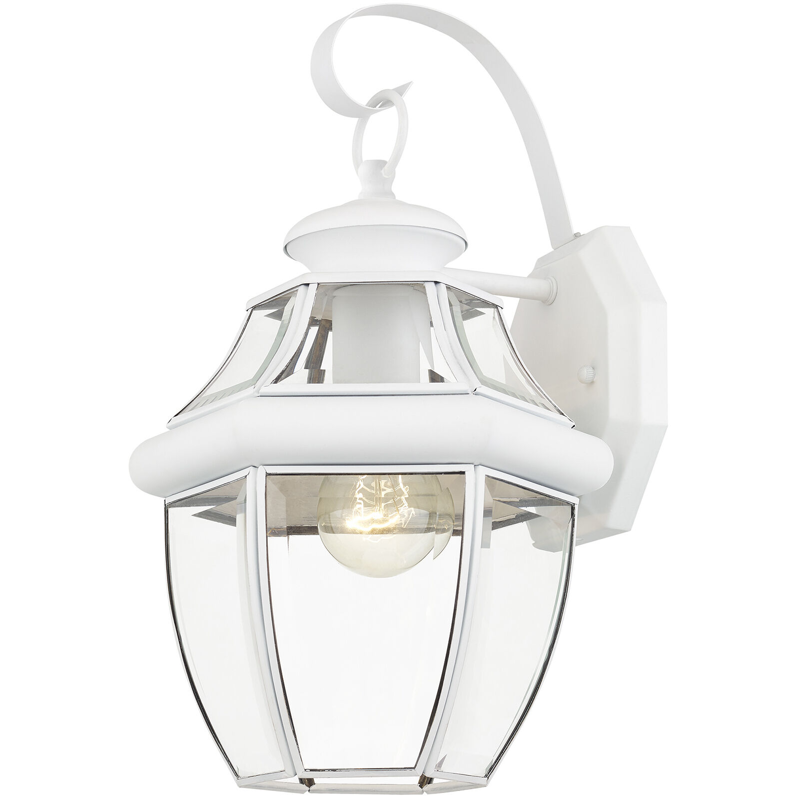 Monterey 1 Light 13 inch White Outdoor Wall Lantern