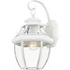 Monterey 1 Light 13 inch White Outdoor Wall Lantern