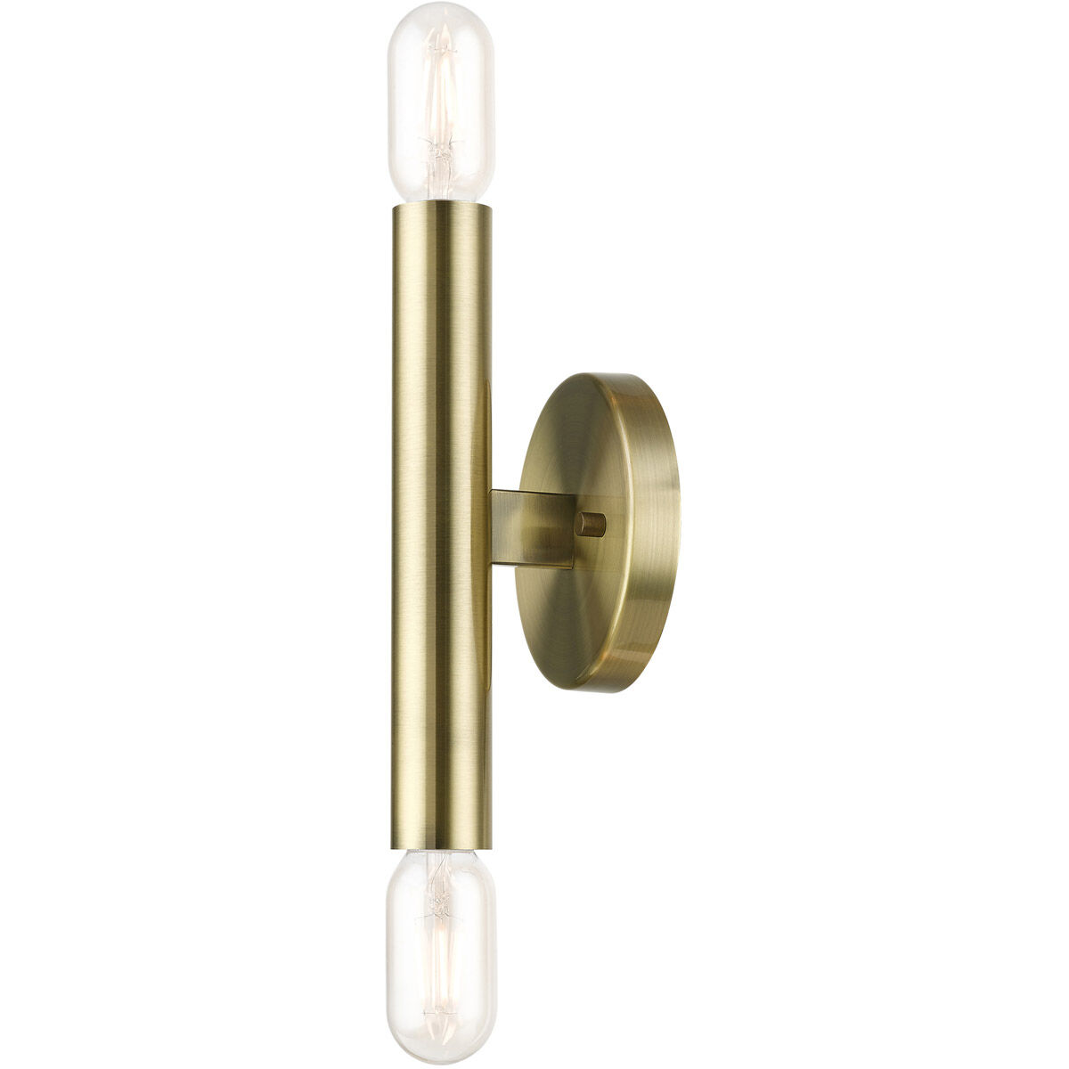 Copenhagen 2 Light 5 inch Antique Brass ADA ADA Wall Sconce Wall Light