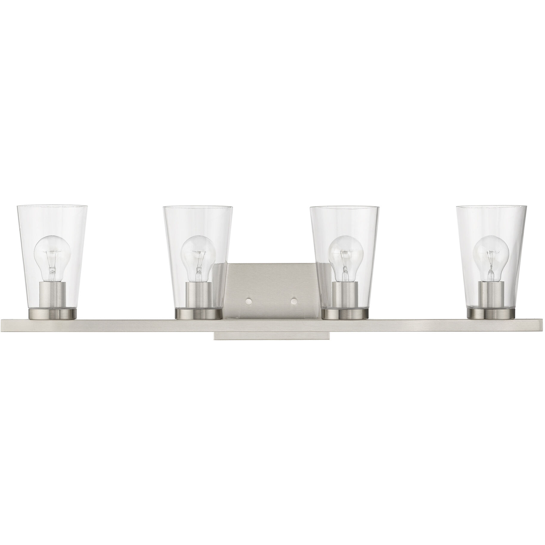 Cityview 4 Light 32 inch Brushed Nickel Vanity Sconce Wall Light, Large