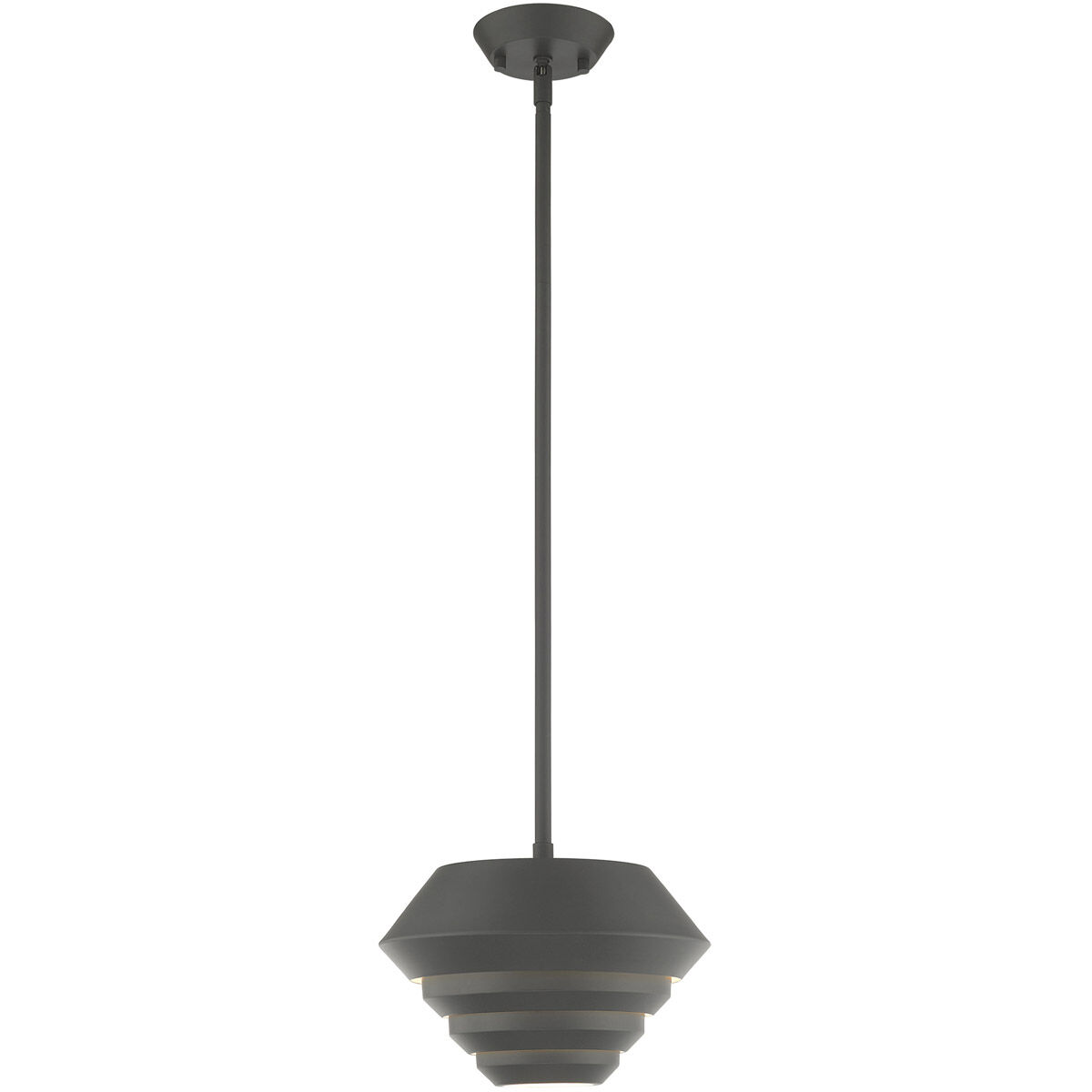 Amsterdam 1 Light 10 inch Scandinavian Gray Mini Pendant Ceiling Light