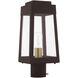 Oslo 1 Light 15 inch Bronze Outdoor Post Top Lantern