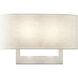 Allison 2 Light 15 inch Brushed Nickel ADA Wall Sconce Wall Light, Large