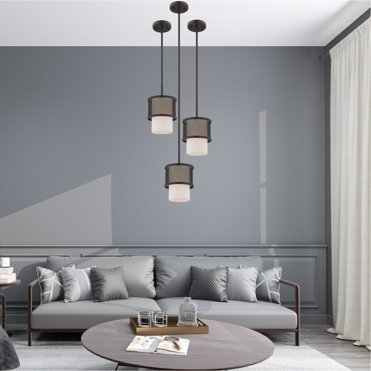 Braddock 1 Light 7 inch Bronze Mini Pendant Ceiling Light