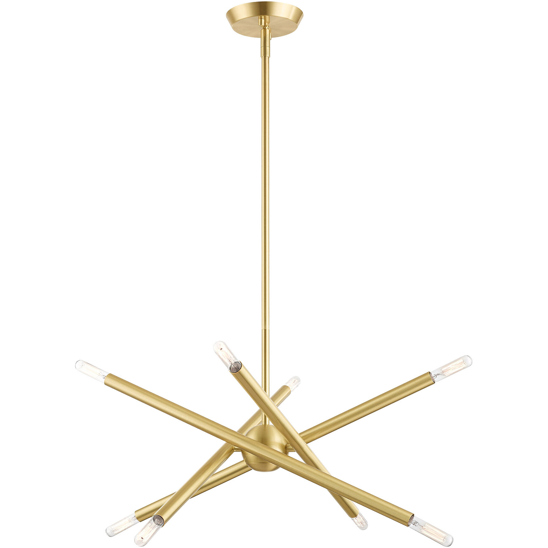 Soho 8 Light 19.5 inch Satin Brass Chandelier Ceiling Light