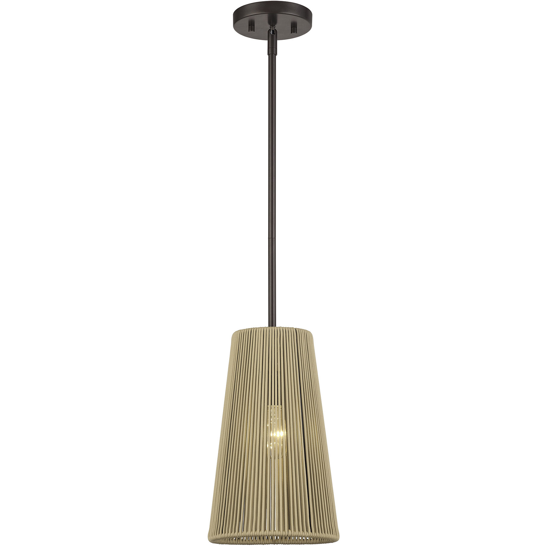 Florell 1 Light 8 inch English Bronze Pendant Ceiling Light