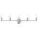 Lansdale 5 Light 34 inch Brushed Nickel Vanity Sconce Wall Light