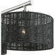 Weavington 3 Light 46 inch Brushed Nickel Linear Chandelier Ceiling Light, Extra Large